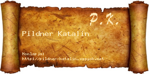 Pildner Katalin névjegykártya